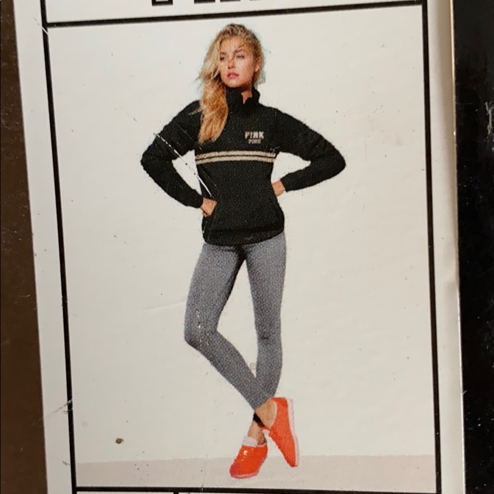 PINK Boyfriend Half Zip Sweater